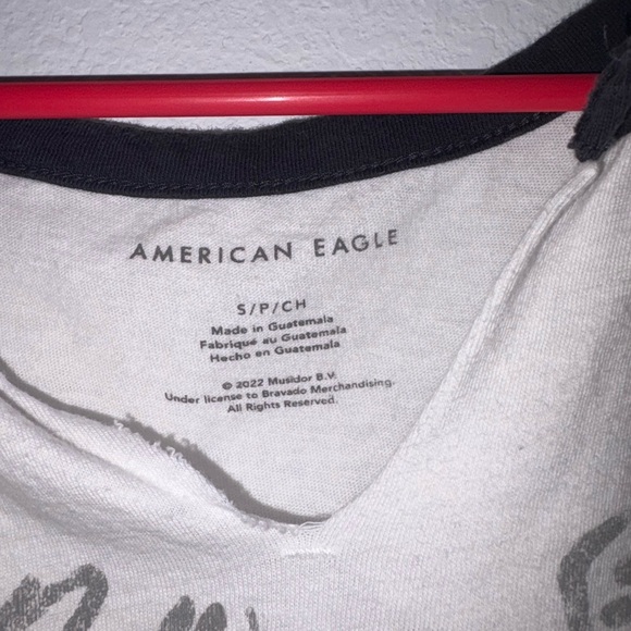 American Eagle Rolling Stones Raglan Cropped Tank NWT - Picture 10 of 10